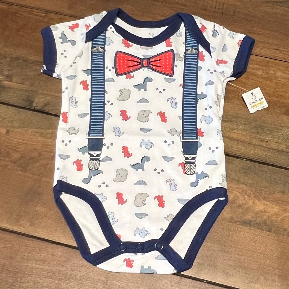 Duck-Duck Goose Bow Tie Onesie
